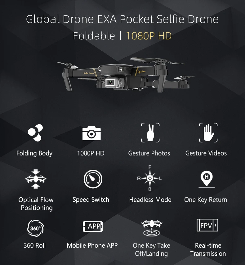Global Drone RC Дроны с камерой HD удержание высоты Дрон Com HD камера игрушки для мальчиков FPV Квадрокоптер VS M69 M70 SG106 E58 E520