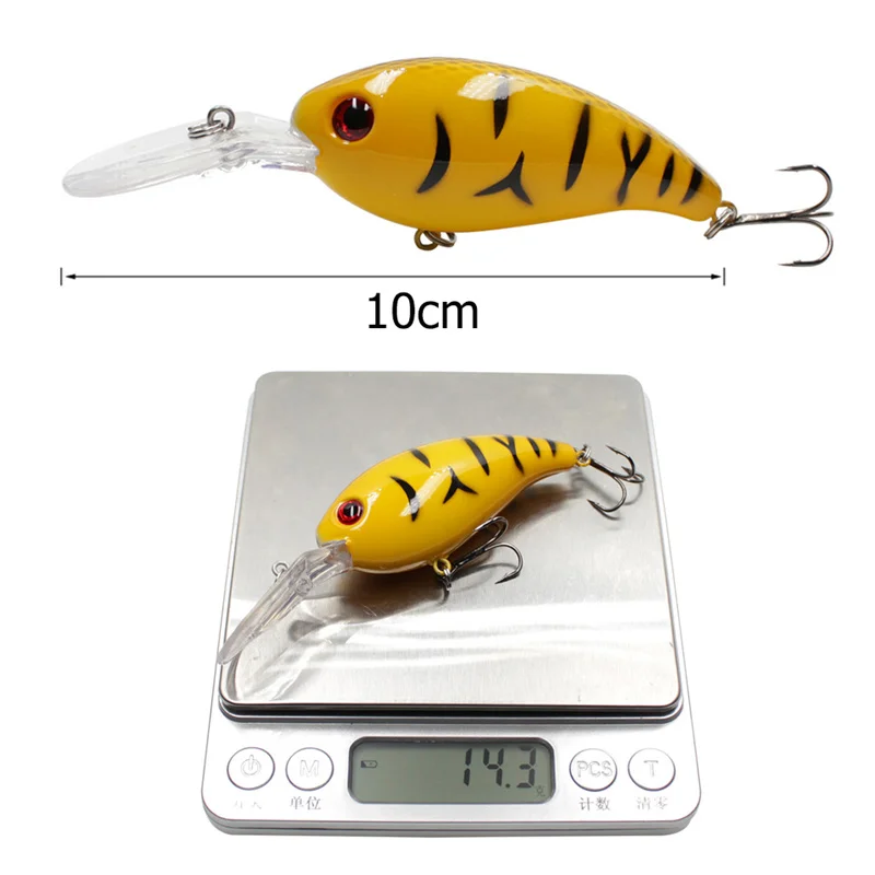 Amlucas Big Wobbler Fishing Lures 10cm 14.3g Artificial Hard Baits for bass pike Jerkbait Crankbait Minnow carp Fishing WW1173  