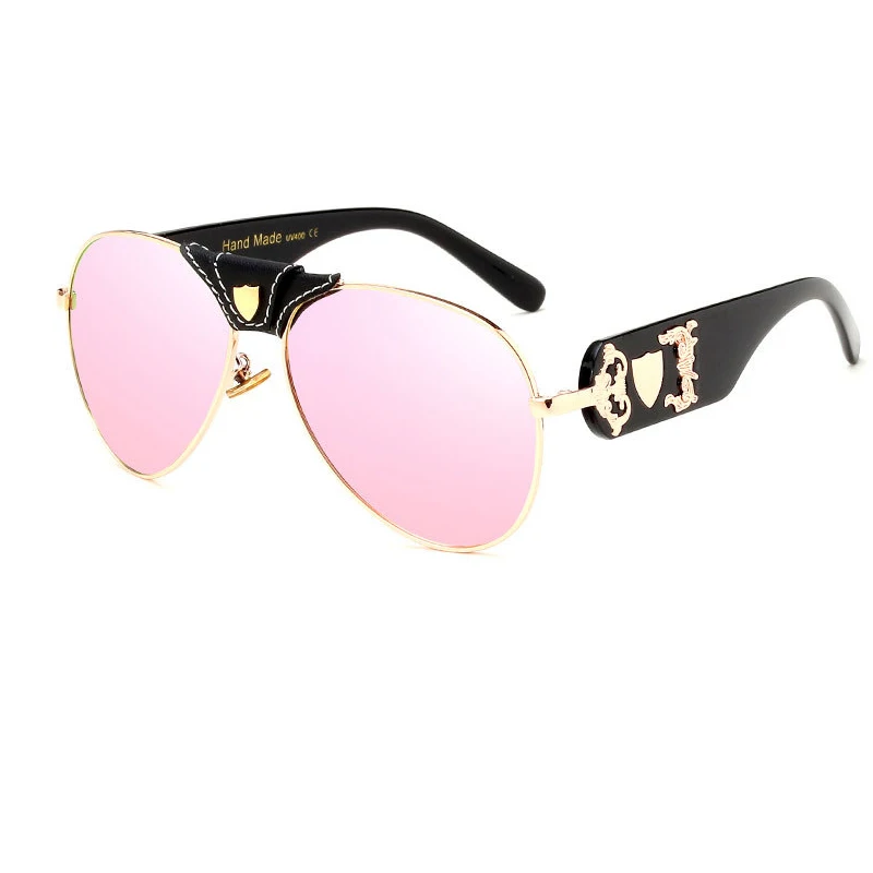 ALOZ MICC новые брендовые Дизайнерские мужские классические черные женские очки для вождения солнцезащитные очки для мужчин оттенки очки Oculos UV400 Q34 - Цвет линз: C7 Pink Mirror