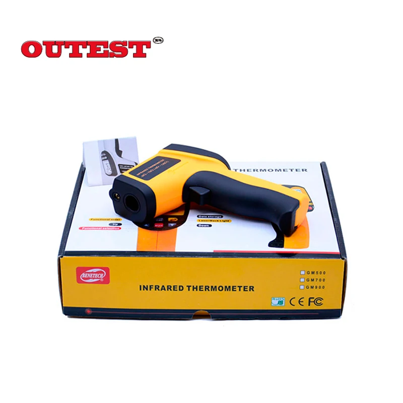 

Digital IR infrared thermometer Non Contact Laser Point gun infrared thermometer -58 ~700C Free Shipping GM700(With Box)