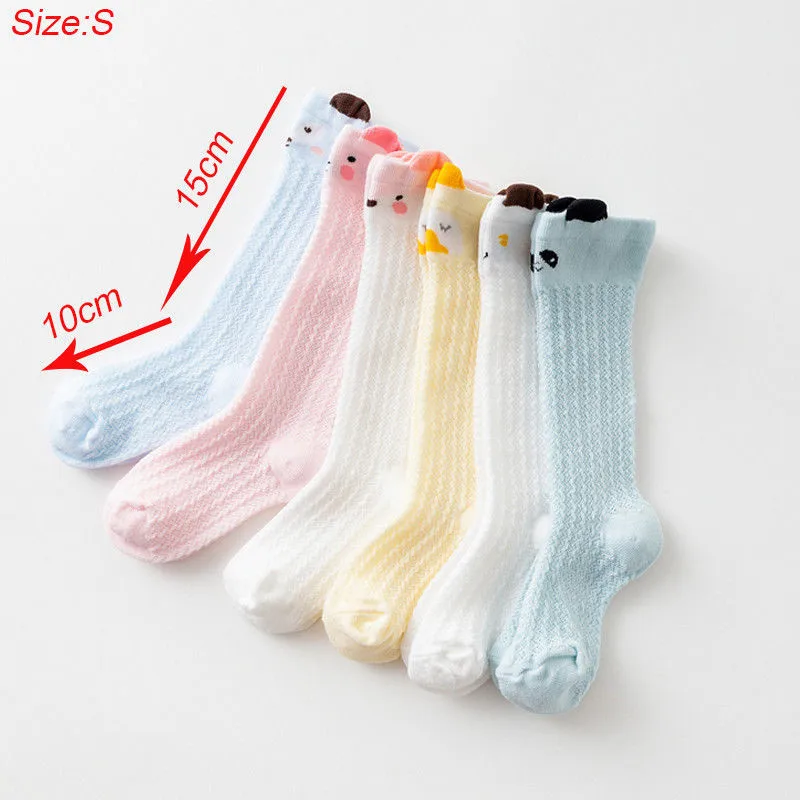 

Summer Autumn Stockings Baby breathable Comfortable Knee High Socks Cartoon Fox Tights Leg Stockings For Age 0-3 Years
