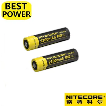 

2 pcs Nitecore NL1823 18650 2300mAh 3.7V 8.5Wh Rechargeable Li-on Battery high quality with protect