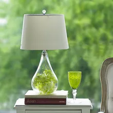 Домашние декоративные вазы для цветов прикроватная Таблица лампа стекло кристалл сборная настольная лампа освещение