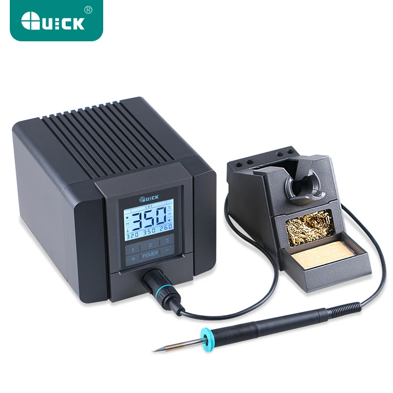 

QUICK TS1200A Best Quality Lead-free Soldering Station Electric Iron 120W Anti-static Soldering 8 Second Fast Heating Welding