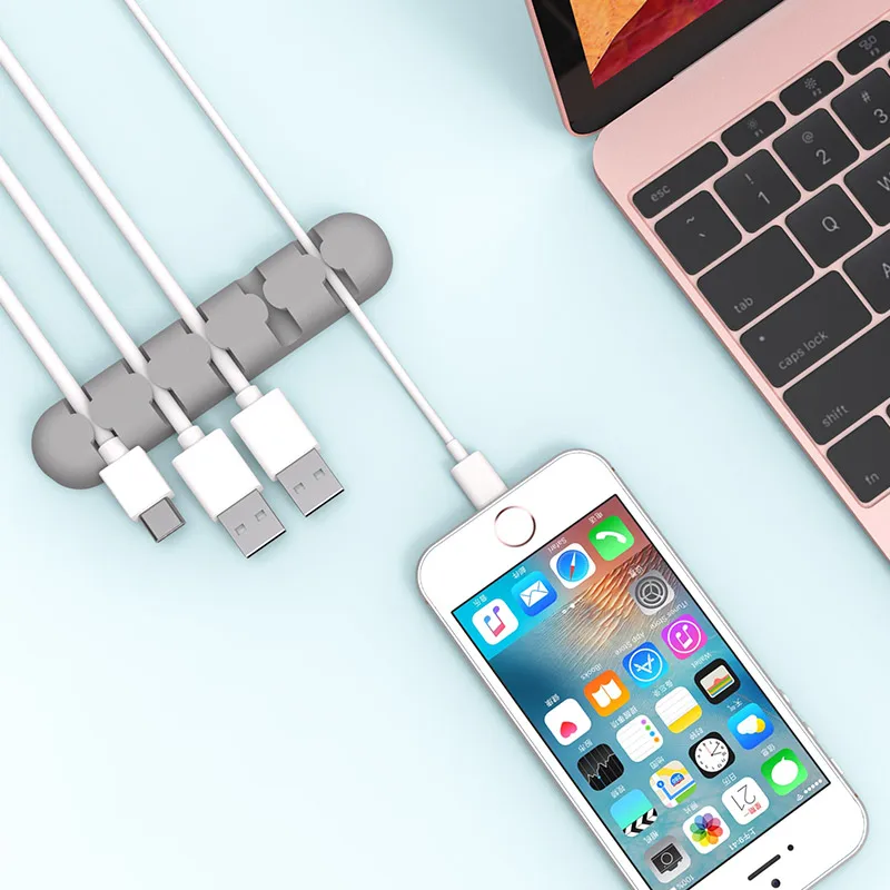 Suntaiho USB Cable Organizer Silicone Cable Winder Plug Holder Management Desk Wire Storage Device Desk Wire Organizer Earphone Suntaiho USB Cable Organizer Silicone Cable Winder Plug Holder Management Desk Wire Storage Device Desk Wire Organizer Earphone