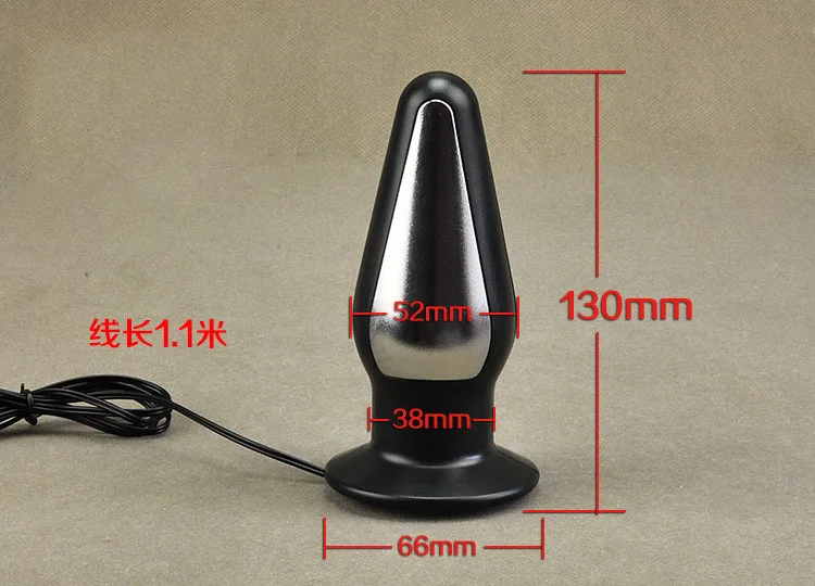  Super Large Size Extreme Electro Shock Bult Plug Electro Sex Therapy Anal Plug Electric Shock Elect