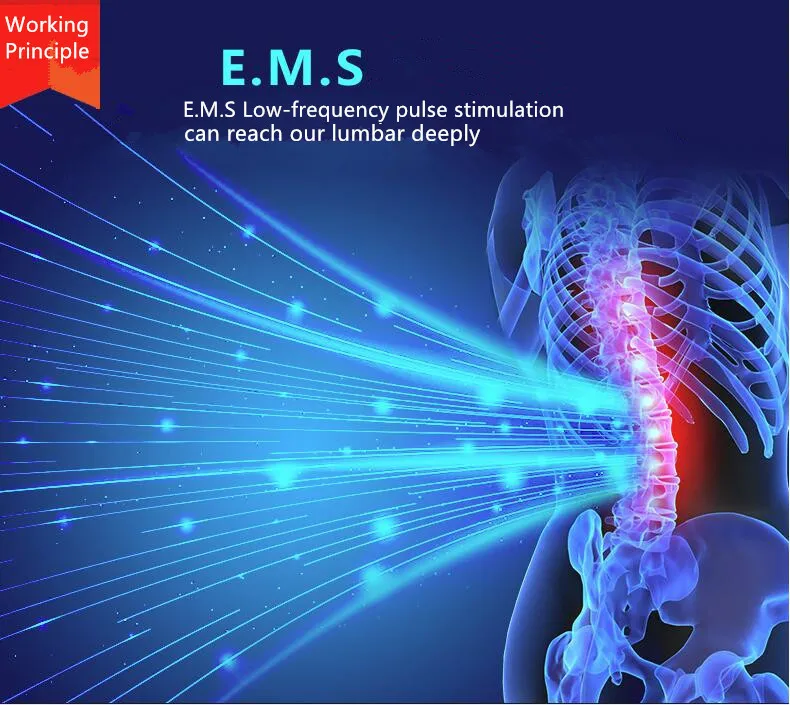 6 режимов электромассажный пояс для похудения EMS терапевтический акупунктурный низкочастотный импульсный массажер пояс для похудения