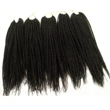 12 18 дюймов 5 Pack Pervado волосы микро Малый Сенегальский крутить вязанная косами волос 30 корень химическое Pretwist плетение волос расширение