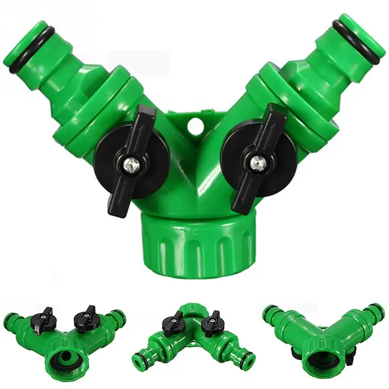 High Quality ABS Plastic Hose Pipe Tool 2 Way Connector Adapter 2 Way