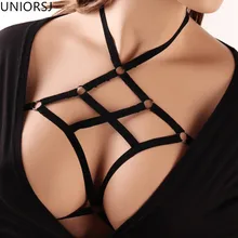 Сексуальный бюстгальтер на бретельках, Клубная одежда для женщин, женский эластичный пояс, без чашки, укороченный топ, грудь, эластичная лента, нижнее белье, бюстгальтер