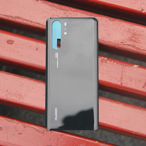 huawei аккумулятор стекло задняя крышка чехол для huawei P30 Pro P30PRO дверь задний корпус Защитная задняя крышка чехол s чехол для телефона - Цвет: Black