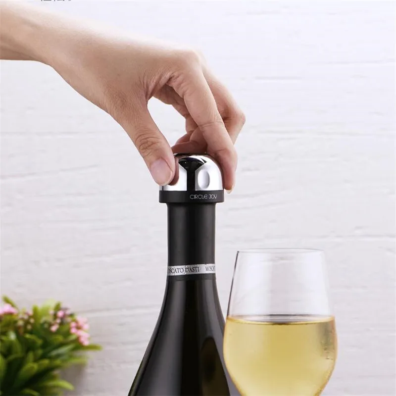 Новейший Xiaomi Circle Joy Сверкающее вино мини-пробка для шампанского мини-пробка для вина Поворотный замок дизайнерский вакуумный эффективное сохранение