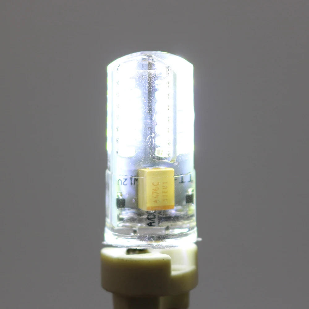 Светодиодный AC/DC 12 V AC 220 V G4 6 Вт силиконовый COB 64 светодиодный лампы SMD3014 светодиодный лампы кукурузы лампочка, Светодиодный прожектор для