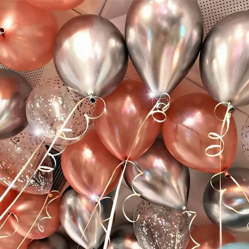 15 шт. 12 дюймов латексные воздушные шары из жемчуга хром металлик Цвет надувные воздушные шары Шаровые Свадебные украшения товары для дня рождения