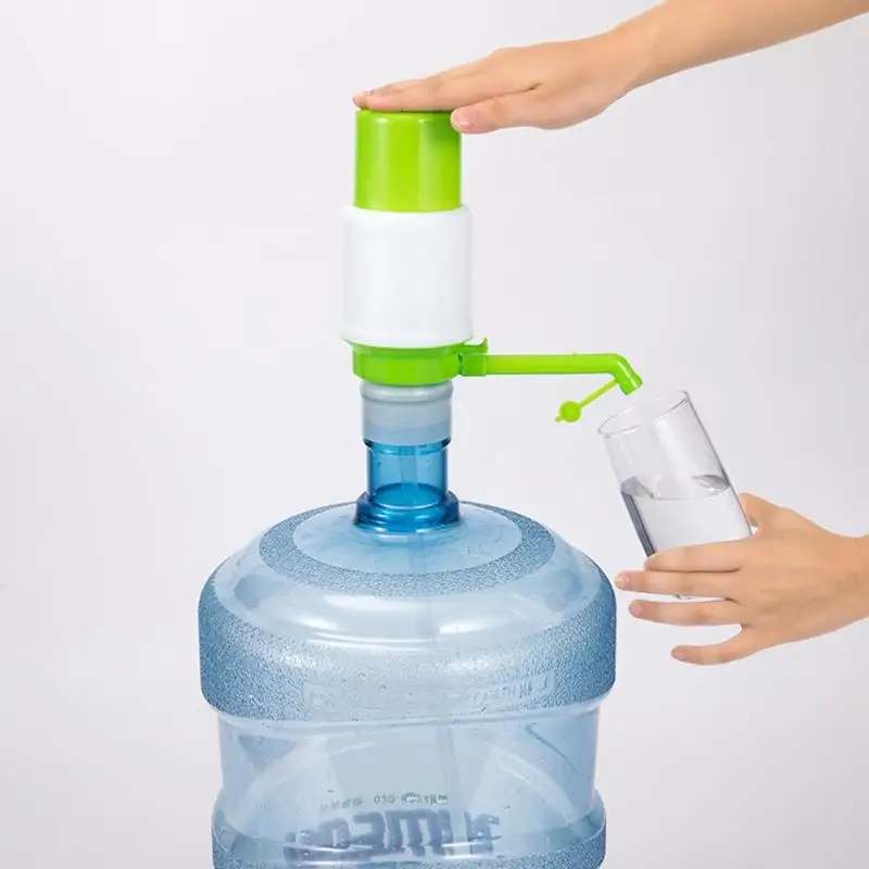 Hand Pressure Drinking Water Dispenser Plastic Water Bottle Pump Drinking Tool 