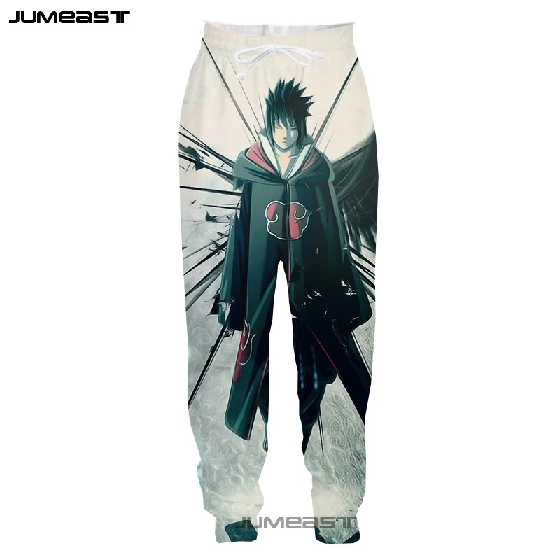 Jumeast ниндзя Хокаге 3D принт брюки Наруто Саске Мода для мужчин/женщин Harajuku стиль новинка Повседневные шнурок длинные брюки пары