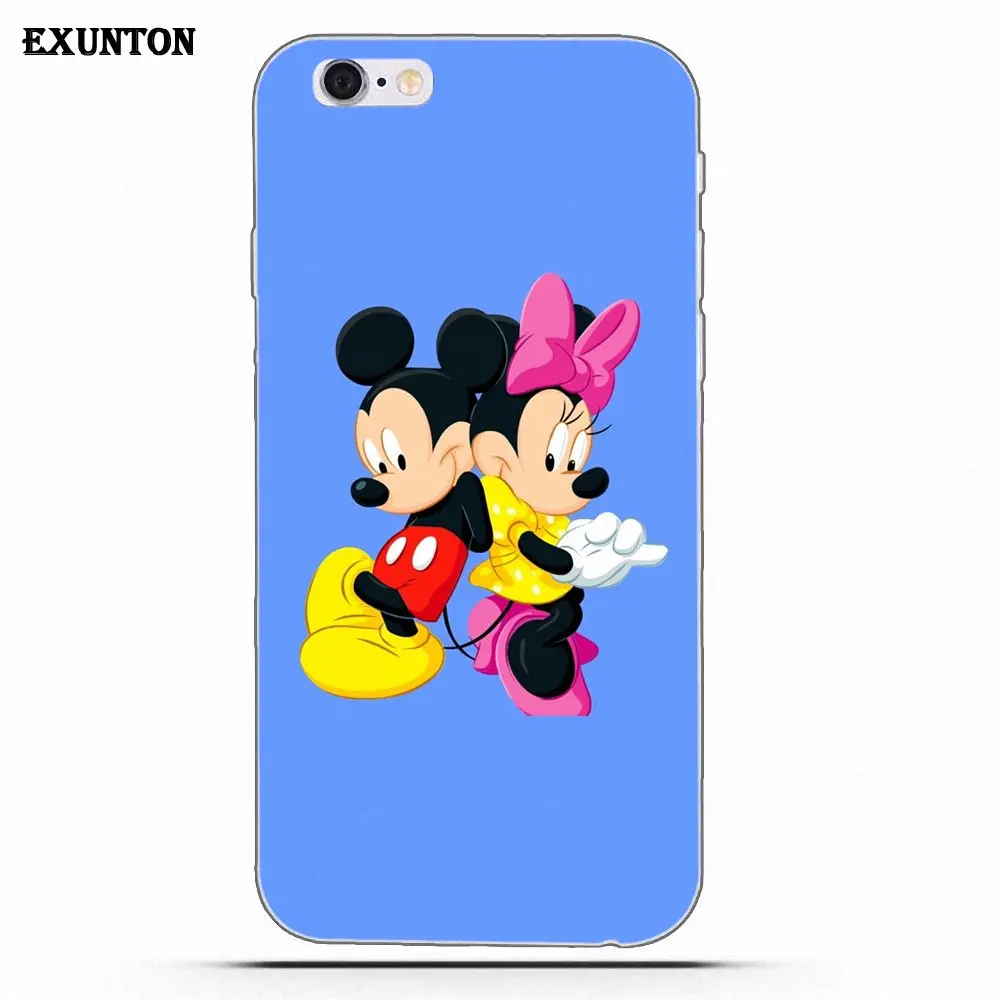 Мягкий ТПУ чехол для телефона Apple iPhone 4 4S 5 5C SE 6 6S 7 8 Plus X Micky Mouse|Чехлы-накладки| |