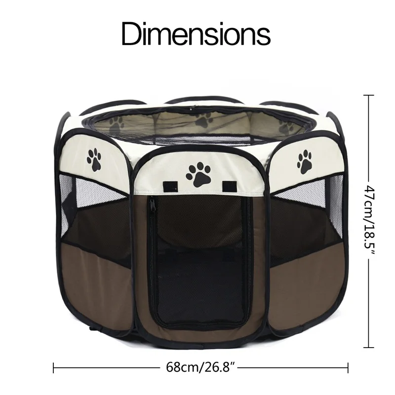 Pet Dog Cat Playpen Cage Crate Portable Folding Exercise Pet Kennel Indoor Outdoor Use Removable Mesh Shade Dog Cat Cover Pet Dog Cat Playpen Cage Crate Portable Folding Exercise Pet Kennel Indoor Outdoor Use Removable Mesh Shade Dog Cat Cover