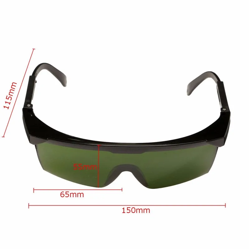 Durable 150x115mm PC Laser Protection Goggles Glasses 200nm-2000nm IPL-2 OD+4D For Variety Of Lasers Dropship