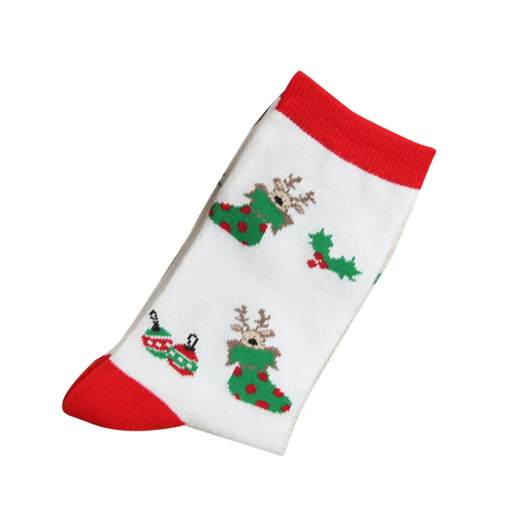Рождественские женские носки Новое поступление женские зимние рождественские подарки для девочек Теплые мягкие хлопчатобумажные забавные носки Calcetines горячая распродажа - Цвет: P