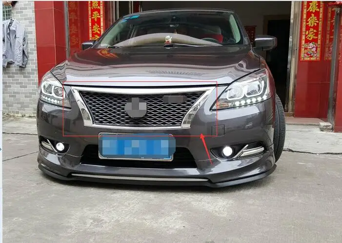 Подходит для 2012- Nissan sentra b17 sylphy сотовый стиль гоночный передний гриль