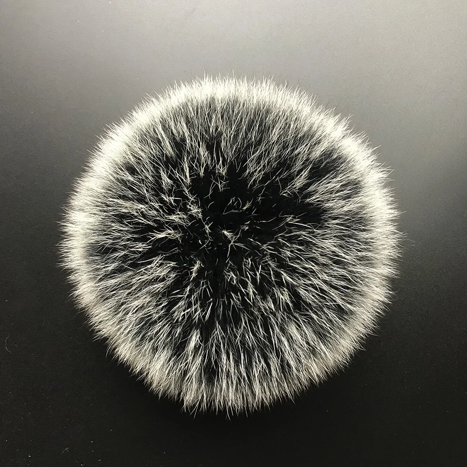 MPPM Real Fox Fur Pompom Genuine Fur Pom Poms Ball for Hats&Caps Big Natural Fur Pompon Ball For Shoes Bags Accessories 2