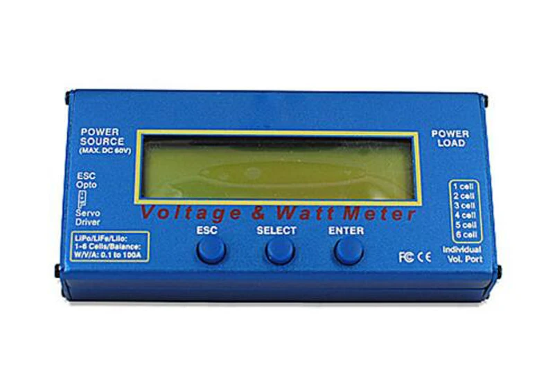

100A Voltage Watt Meter Battery Checker Balancer Servo Test Program With Liquid Crystal Display For RC Hobby Accessories