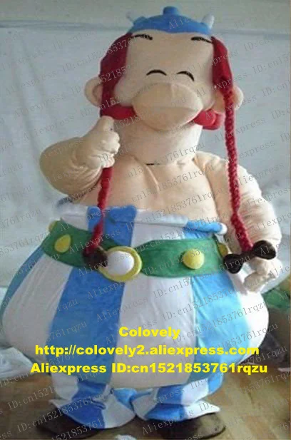 Костюм талисмана Fat Asterix Obelix, костюм персонажа из мультфильма для взрослых, деловой костюм, рекламная акция для родителей и детей, zz6894