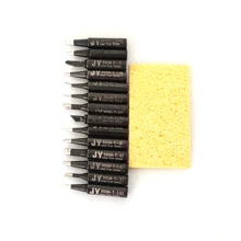 

14pcs Lead-free Solder Iron Tip 900M-T+Iron casing For HAKKO SAIKE ATTEN AOYUE YIHUA Soldering Rework Station Iron Tsui