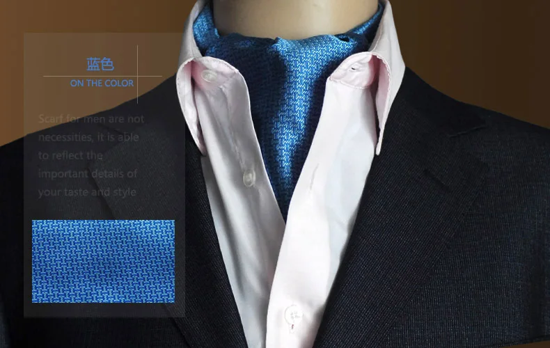 Мужской винтажный Свадебный формальный галстук Ascot Scrunch самостоятельно галстуки джентльмен полиэстер шелк шарфы для шеи галстук Роскошный узор Пейсли