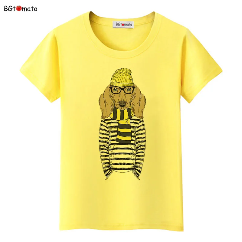 

bgtomato handsome pets dogs and cats fashion t shirts for women new style popular cool shirts Good quality brand casual tops