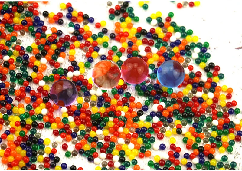 

500pcs /lot Large Hydrogel Pear Shaped Big Crystal Soil Water Beads Mud Grow Ball Wedding Orbeez Growing Bulbs party Decoratiom
