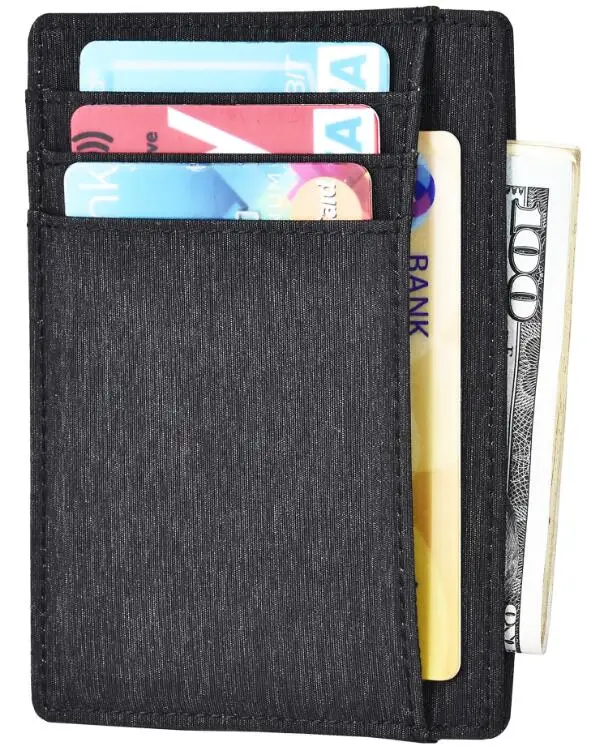 Передний карман минималистский Тонкий кожаный бумажник RFID Блокировка Средний Размеры держателя карты - Цвет: Waterproof G