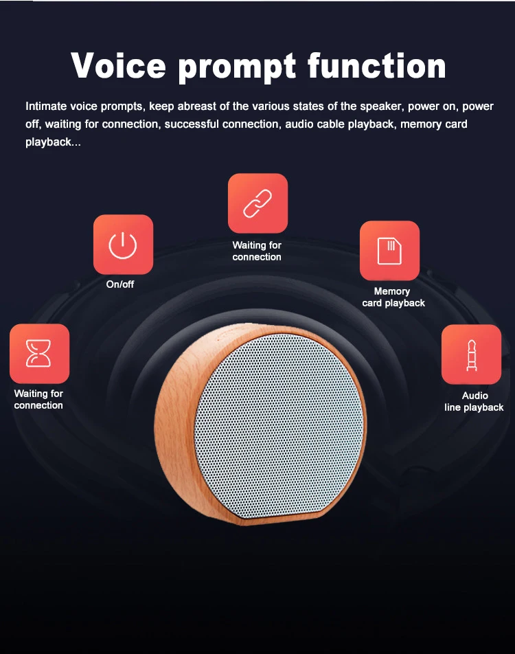Деревянные зерна беспроводной Bluetooth динамик портативный мини сабвуфер аудио подарок стерео громкий динамик звуковая система Поддержка TF AUX USB A60