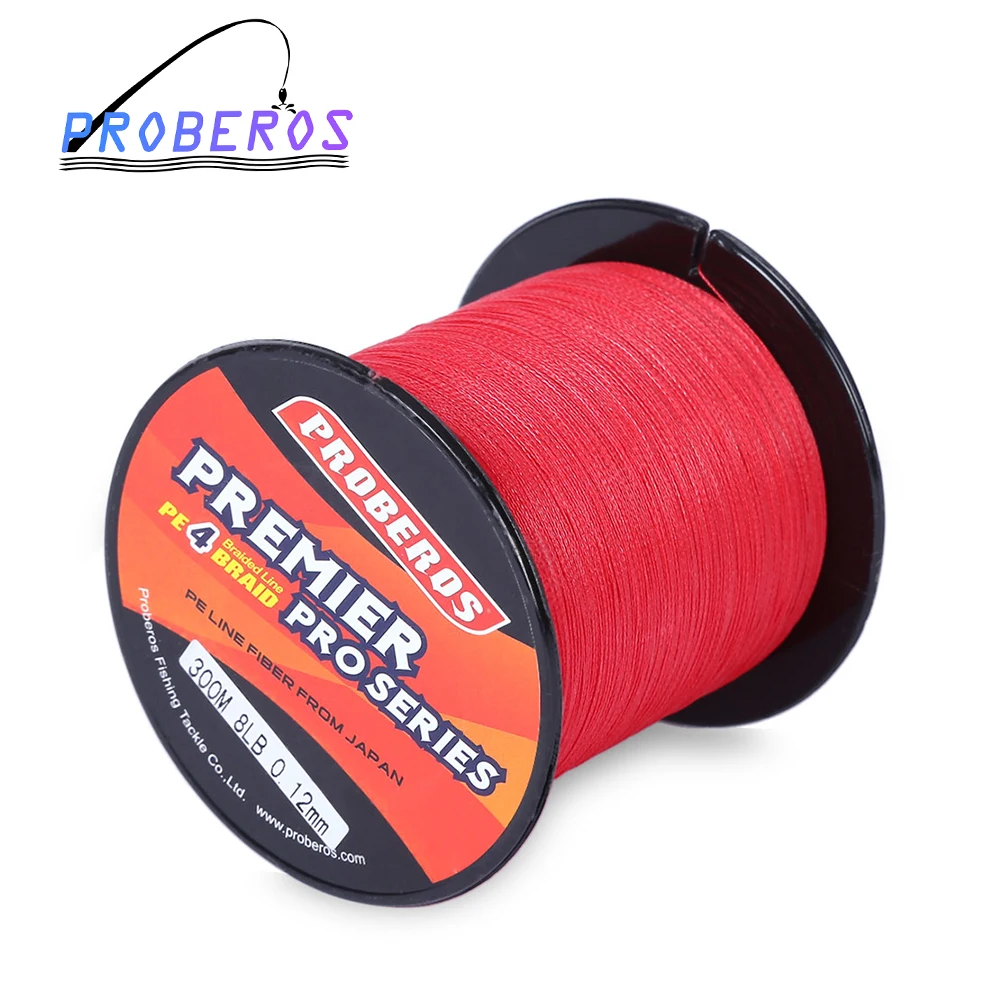 

PRO BEROS 300M PE Multifilament Braided Fishing Line Super Strong Fishing Line Rope 4 Strands Carp Fishing Rope Cord 6LB - 80LB