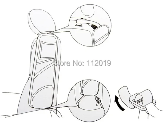 Универсальный авто автомобиля со стороны спинки сиденья хранения Карманный Места сзади висит Сумки для хранения органайзер Bag