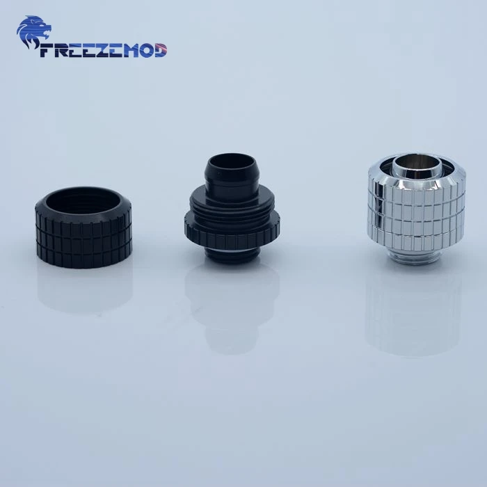 

FREEZEMOD G1/4'' external thread for 10X16mm soft tube inner Hexagonal fixed fittings for computer water cooling. BRGKN-3FH