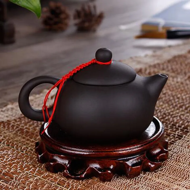 Лидер продаж ручной работы чайник Си Ши с чайным впрыскивателем Чай горшок красный/черный/коричневый глины тетера 150 мл Чжу Ni китайский фарфор керамический чайник