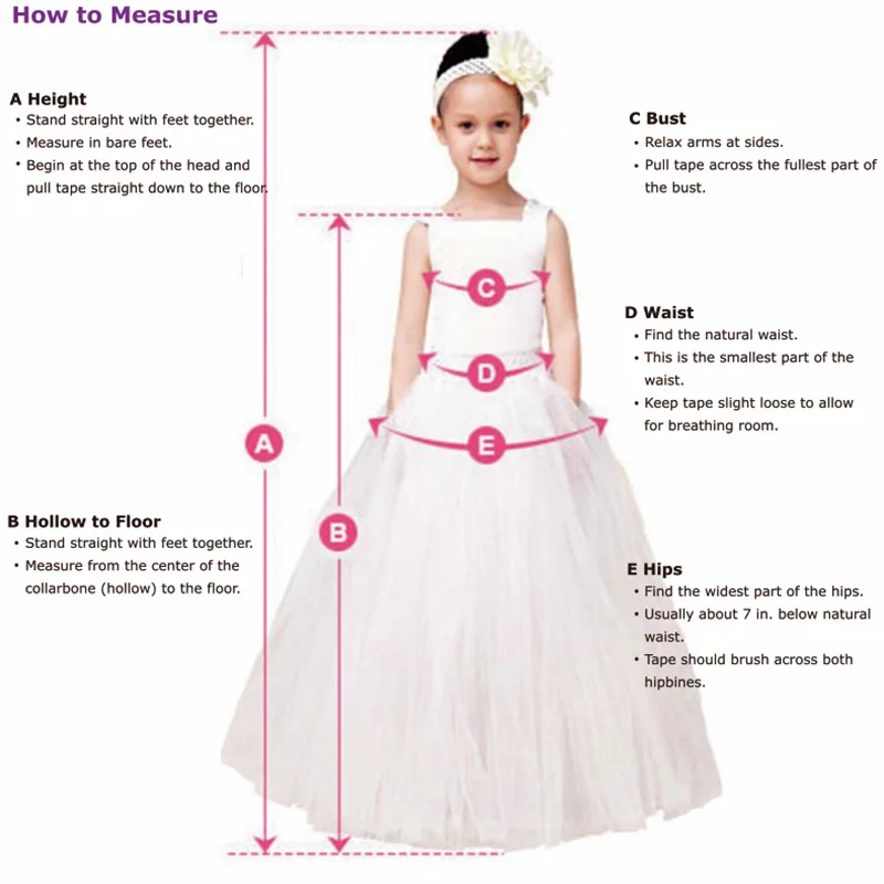 flower girl how to measure