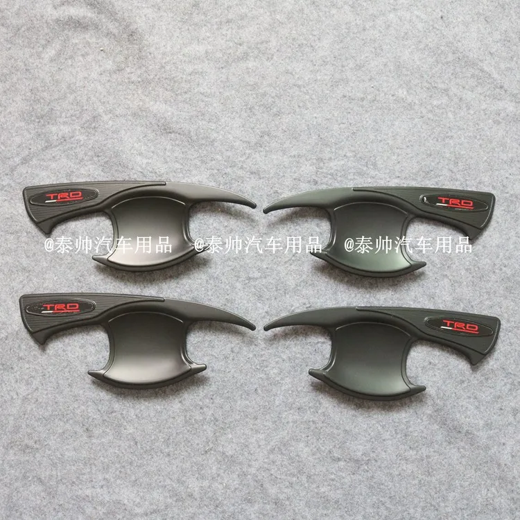 

2012-2017 car accessories for fortuner Door Handle bowl cover ABS Black outside handle cover small type fortuner accessory