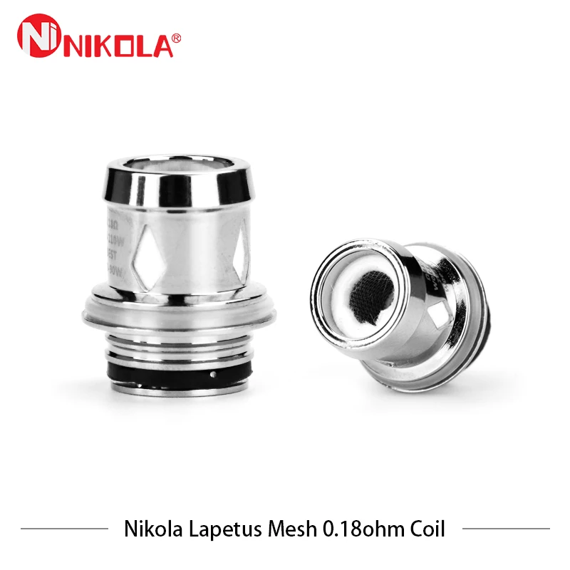 

4pcs/lot Nikola Lapetus Mesh Replacement Coil 0.18ohm Atomizer Cores For Nikola Lapetus Sub Ohm Tank