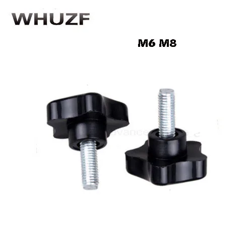 Hand Knob Plum Blossom Shape Head Thumb Screw Tightening Screw for Machinery M8 x 70mm 10 Pieces