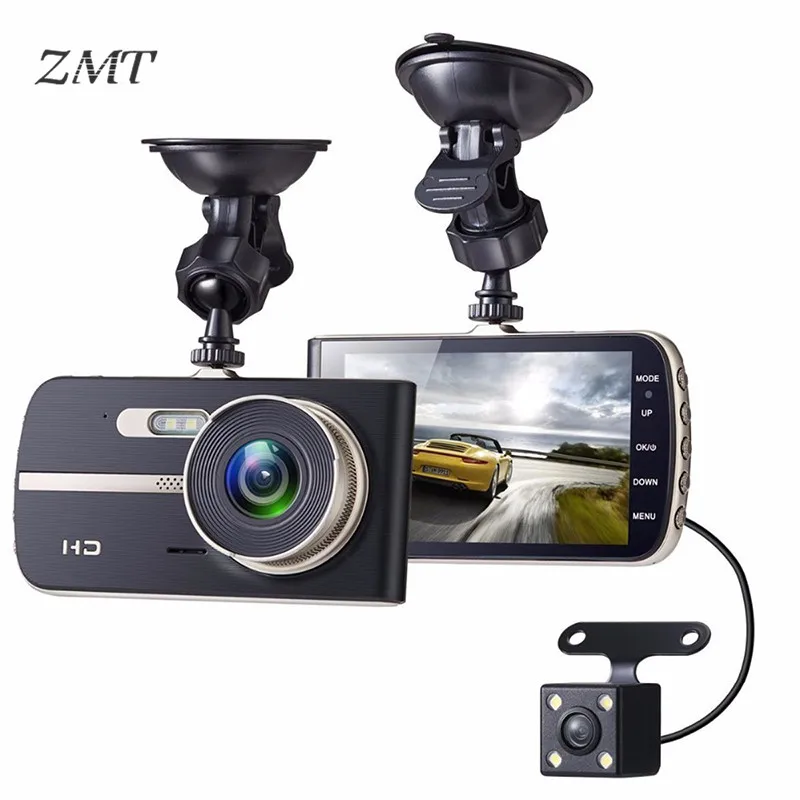 

Traffic Recorder 4'' Screen HD Night Vision Front and Rear Mirror Camera Double Recording Reversing Image Hidden Recorder T653