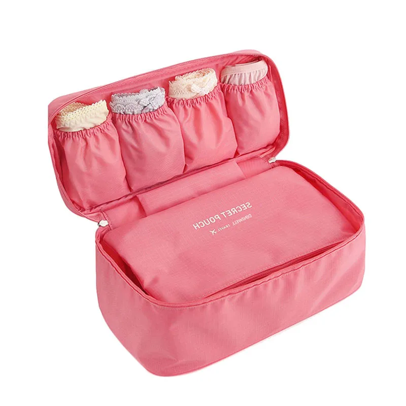  Bra Underwear Storage Bag Waterproof Nylon Travel Portable Makeup Organizer Handbag Cosmetic Contai