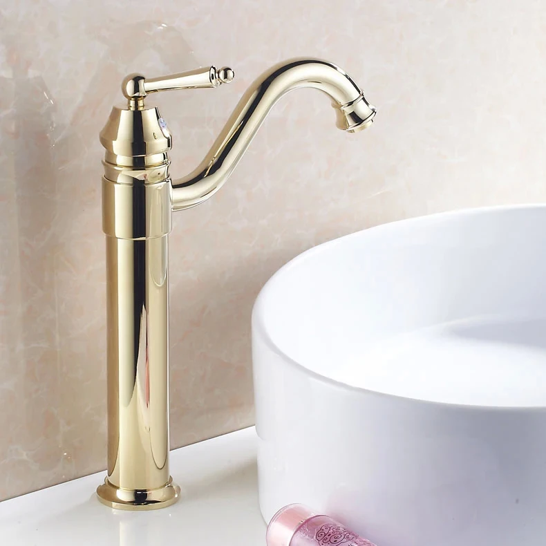 حوض الحنفيات 360 درجة قطب الحمام بالوعة الصنابير الحديثة النحاس الغرور ملموسة خلاط السيراميك خرطوشة الحنفية الذهب رافعة 6633 كيلو