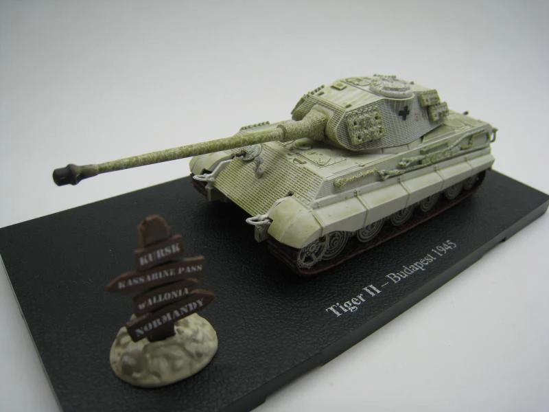 Специальная цена 1: 72 НЕМЕЦКИЙ тяжелый танк King Tiger Budapest Курск Voiron Нормандия различные модели коллекции сплава - Цвет: Budapest