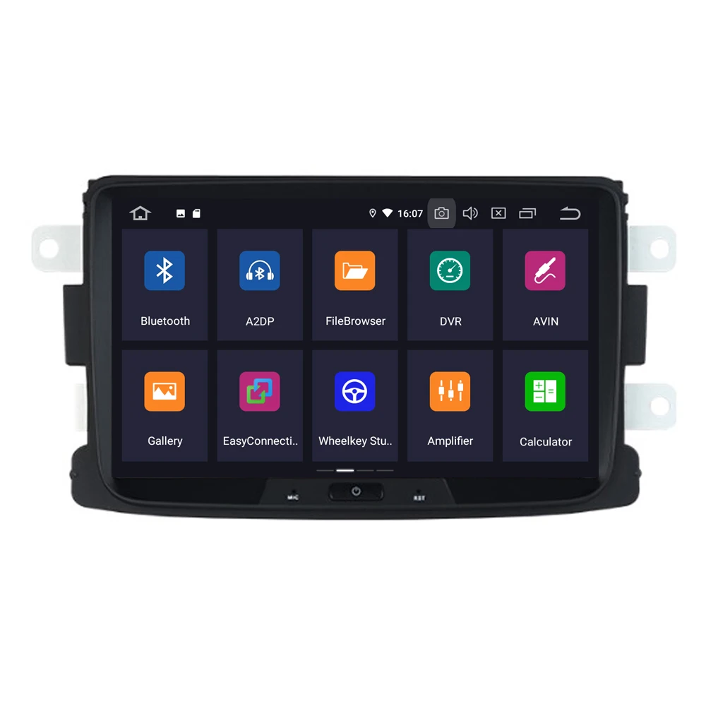 Cheap For Renault Dokker Dacia Duster Logan Sandero Android 9.0 Car Radio GPS Navigation Sat Navi Central Multimedia Head Unit 1