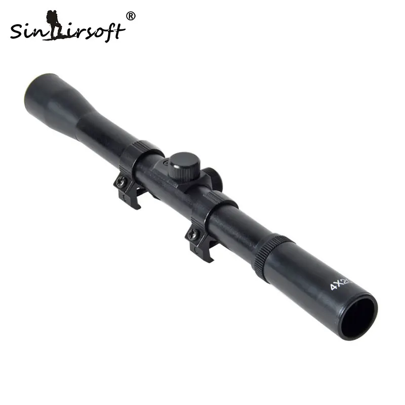 

Optic Scope Sights Riflescope 4x20 Monocular Telescope Hunting Spotting Mount 22 Caliber Device Accessory Kit Game Toy Paintball