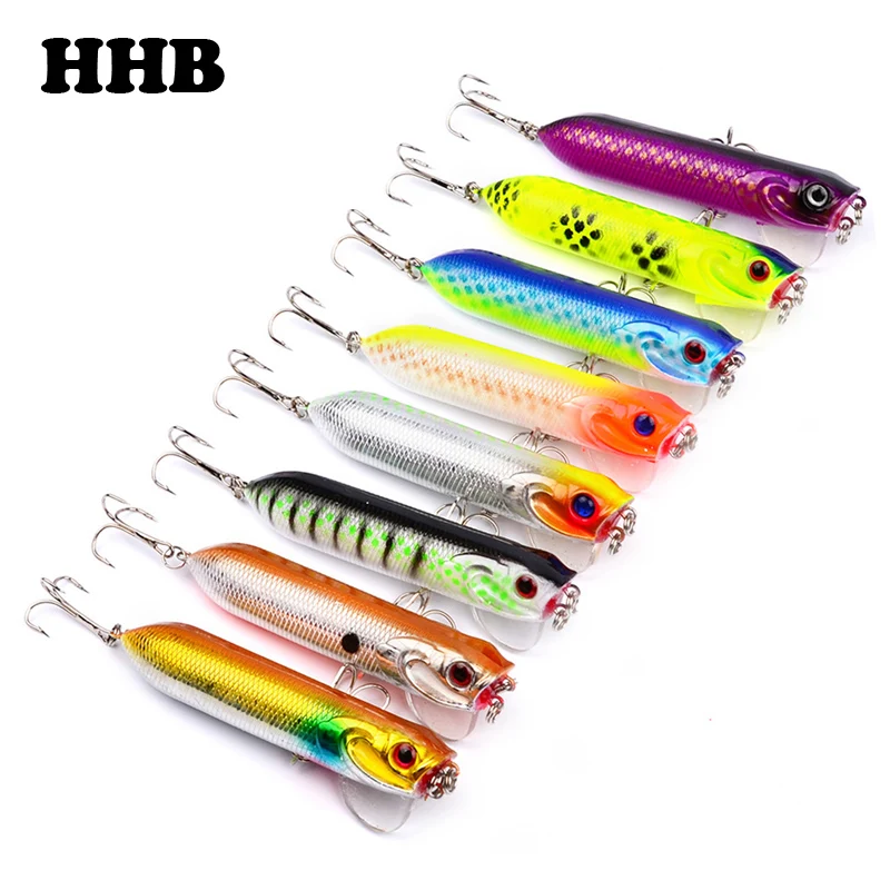 

8PCS/Lot 18g/9.5cm Topwater Fishing Lure Bait Water Surface Magician Pencil Popper Zigzag Snake X-69