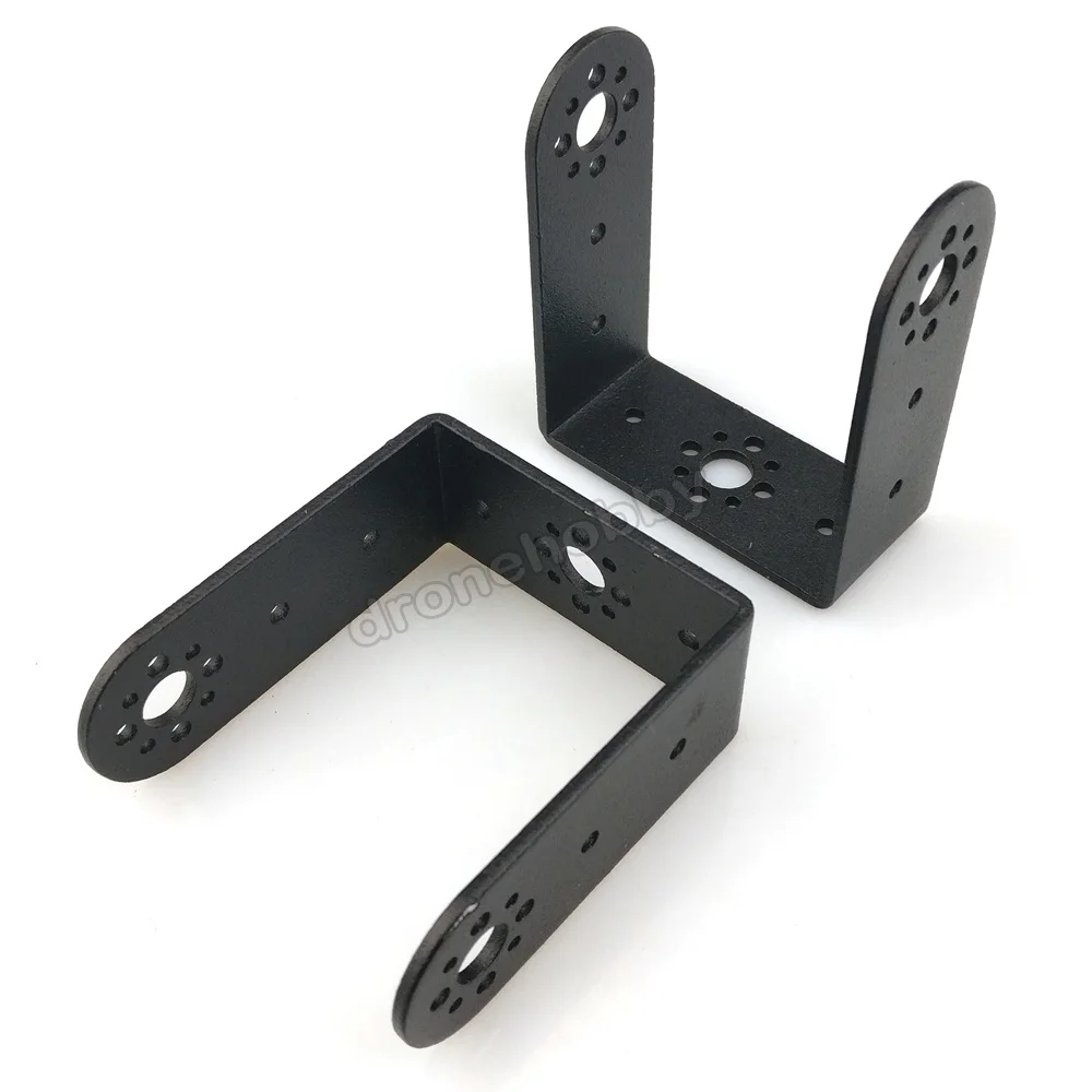 

MG995 / 996R Servo Bracket Long U-type servo bracket Robotic Arm Robot Aluminum Black DIY robot